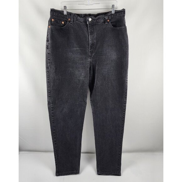 Levi's Denim - Levis 550 Jeans Womens 20M Black Relaxed Fit Tapered Leg Vintage 2000s Denim USA